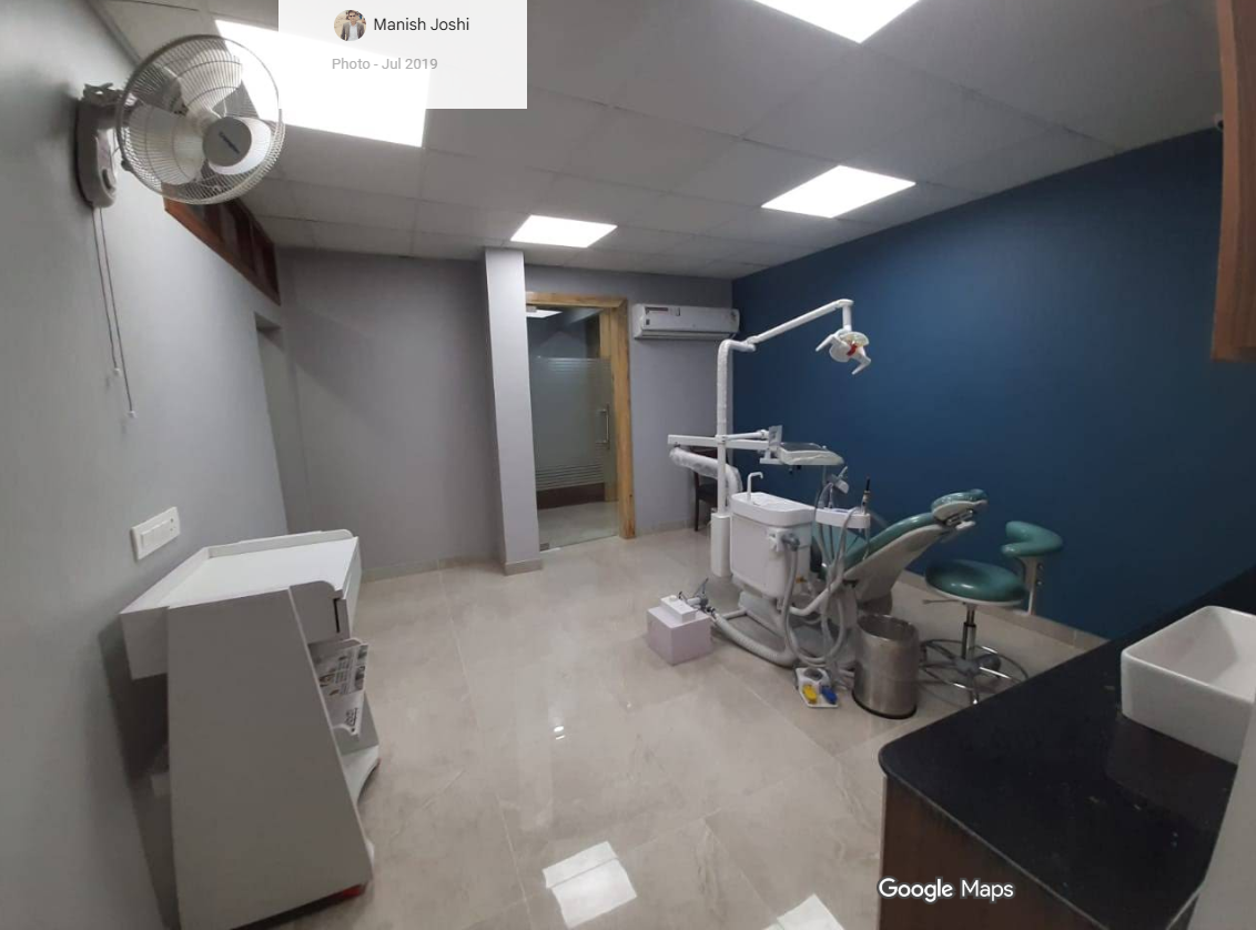 Dentist and patient consultation